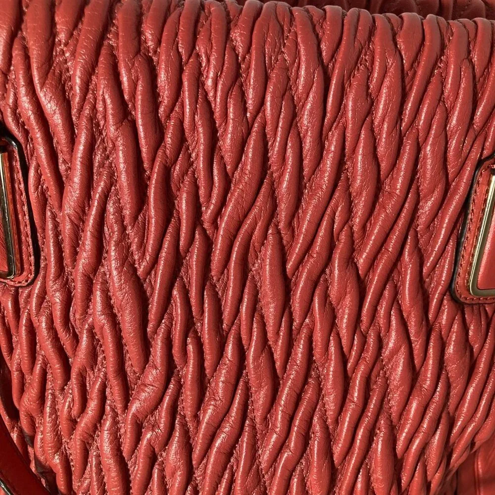 Coach 25984 Madison North South Gathered Leather Satchel 14.5 x 12.25 x 6